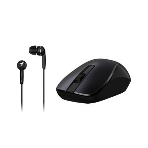 Genius 2-Piece Combo Wireless Mouse with Headset Black Genius 2-Piece Combo Wireless Mouse with Headset Black